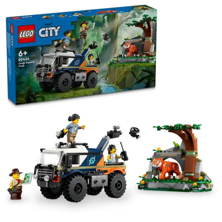 LEGO 60426 City Exploradores de la Jungla: Camión Todoterreno Set de construcción, desde 6 años - 1