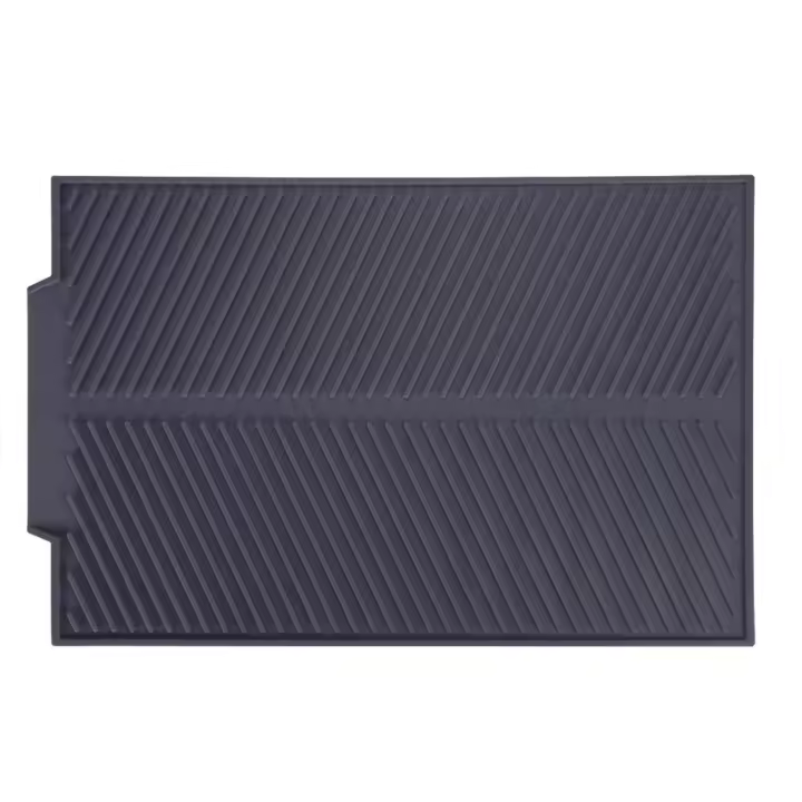 Alfombrilla De Secado De Platos Rectangular Calor Resistente Silicona Antideslizante Para Cocina - 1