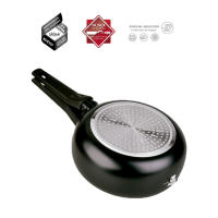 Doble sartén aluminio voltea tortilla | Antiadherente | Válida para inducción y todo tipo de fuegos | Nunca se afloja | 0%PFOA | Mango tacto silicona - details 0