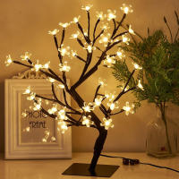 Luz De Noche LED Árbol De Navidad Mini Guirnalda De Cobre Para Decoración De Habitación Infantil Y Dormitorio Lámpara De Aire Festivo Iluminación De Vacaciones - details 5