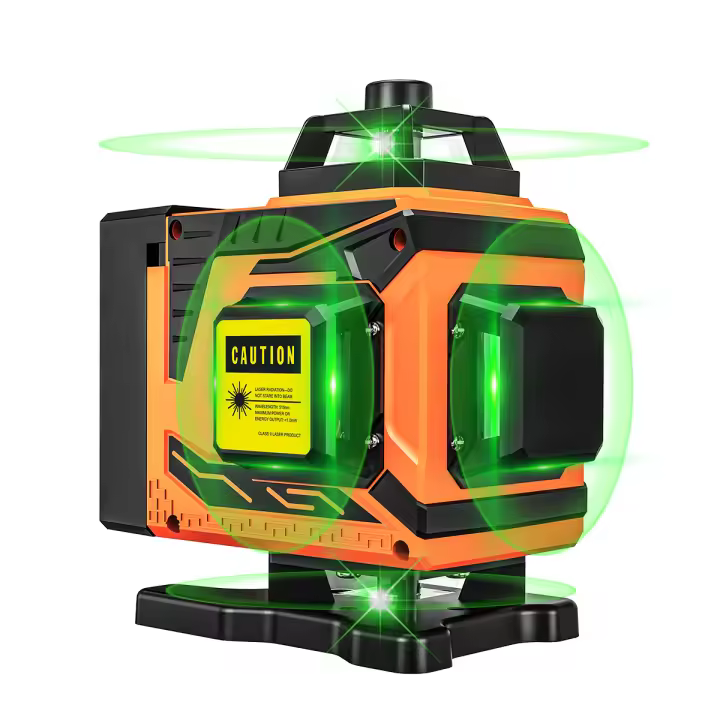Nivel Láser Automático 4D 16 Líneas 360 Grados Verde Recargable Tipo-C 5200mAh Herramientas De Construcción Ruler De Ángulo - 1