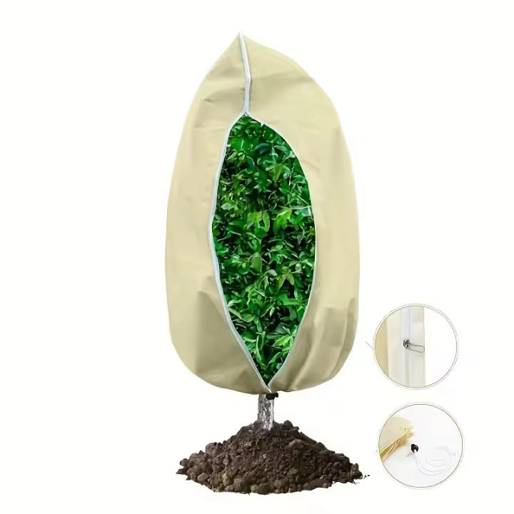 Cubiertas Para Plantas De Invierno Protección Contra Heladas Tamaño 24" X 31" Telas No Tejidas Para Proteger Plantas Externas Jardín - 1