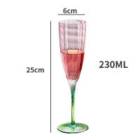 Vajilla De Vino Talla Alta Nueva Petal Rojo Cristal Ecológico Sensación Premium Vino Tinto Champagne Moderno Simplicidad 301-400ml - details 5