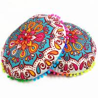 Funda De Cojín Bohemio Con Patrón Mandala Redondo 14 Estilos Decoración De Hogar Y Hotel 43x43cm Cubierta De Almohada Ecológica Tejida 100% Poliéster - details 4