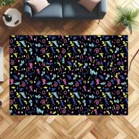 Carpetas Antideslizantes De Bolívar Para Arcade Estilo Retro Adecuadas Para Dormitorio Cocina Barra De Cine Moderno 100% Poliéster - details 4