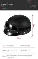 Casco De Cuero Vintage Para Harley Para Hombres Y Mujeres Casco De Invierno Cálido Universal Ligero Medio Para Bicicletas Eléctricas Regalo Genial - details 0