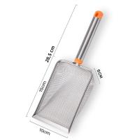 Shovel De Acero Inoxidable Con Mango Largo Para Caja De Arena De Gato Herramienta De Limpieza De Mascotas Tamaño Único - details 5