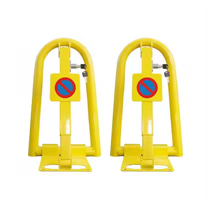 Valla de Parking Abatible con Cerradura de Acero Termolacado (Pack 2) - 1
