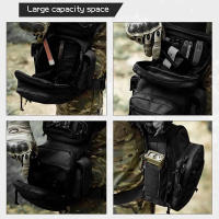 Bolsa De Pierna Para Hombres Mochila De Cintura Deportiva Multifuncional Para Senderismo Pesca Motocicleta Camping Viajes - details 19