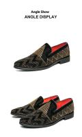 Zapatos Casuales De Cuero Para Hombres Con Diamantes Hechos a Mano En Italia Botines Slip-On Estilo Peluquero Cierre SLIP-ON - details 12