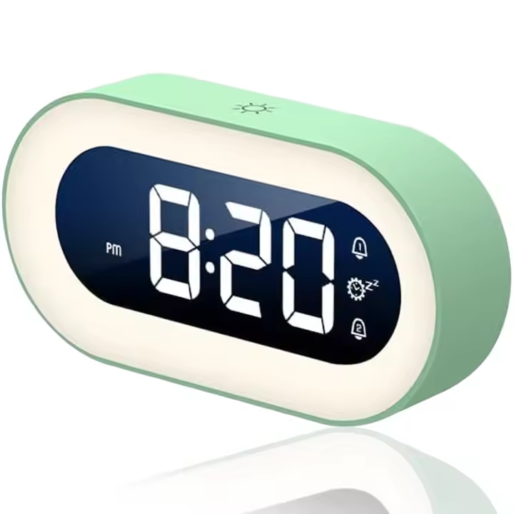 Despertador digital para niños con Luz, 18 tonos de Llamada, 2 alarmas, Silencioso way - 1