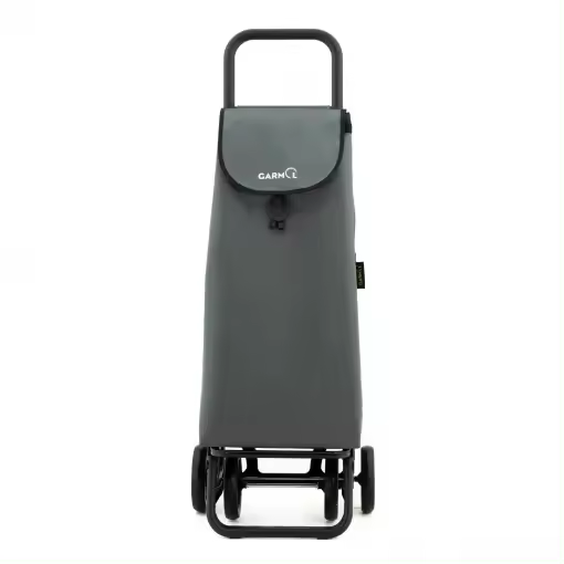 GARMOL - Carro de la Compra Plegable - 55 litros - Carro de la Compra 4 Ruedas Gran Capacidad Abatible - Carrito Compra Plegable - Color OSCURO -GRIS  - GRAN RESISTENCIA -  Carro de la Compra 4 Ruedas Gran Capacidad Abatible GARMOL - Carro de la Compra - 1