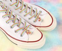 Alpargatas De Arco Iris Para Zapatos Laces De Correa Colorida Para Zapatillas De Pintalabios Y Deportes Accesorios De Cordones De Poliéster - details 0