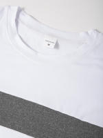 Camiseta De Manga Larga Para Hombre Primavera Otoño Moda Casual Cuello Redondo Splicing Antirrugas Ropa De Calle Top Secado Rápido - details 6