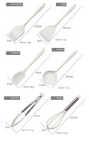 Set De Utensilios De Cocina En Silicona Rosa 18 Piezas Herramientas De Cocina Ecológicas Y Prácticas Incluye Tampones Medidora - details 5