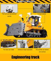 Bloques De Construcción Para Niños Camiones De Ingeniería Excavadora Bulldozer Grúa Vehículos Para Juegos Educativos De Ciudad Regalo Para Niños - details 9