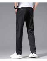 Pantalones Casuales Ultrafinos Para Hombre Verano Algodón De Seda Con Elasticidad Alta Secado Rápido Pantalones Rectos Negocios Estilo Coreano - details 19