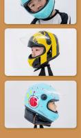 Casco De Scooter Para Niños Completo Invierno Calor Motocicleta Eléctrica Motocross 3-12 Años Lindo Seguro Abs Material 550g - details 5