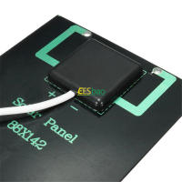 Panel Solar USB Portátil 5W 5V Cargador Rápido Para Exteriores Generador De Energía Solar Polícrata Para Viajes Y DIY - details 5
