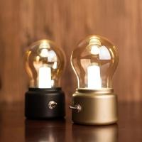 Lámpara De Mesa Recargable Retro Estilo Nocturno Luz Ambiental Decorativa Bombilla De Luz Cálida Para Barra Material De Vidrio - details 5