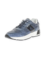 Emporio Armani Zapatillas Zapatos de Cuero Hombre Azul X4X220 XL188 D879 - details 6