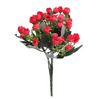 Bouquet De 36 Cabezas De Flores Artificiales Rosa En Buda Decoración De Boda Para Fiesta Festiva Y Decoración Del Hogar - details 3