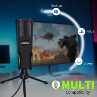 Micrófono De Juego USB Para Podcasts Y Videos Con Trípode Compatible Con PS4/PC Micrófono Condensador De Estudio - details 4