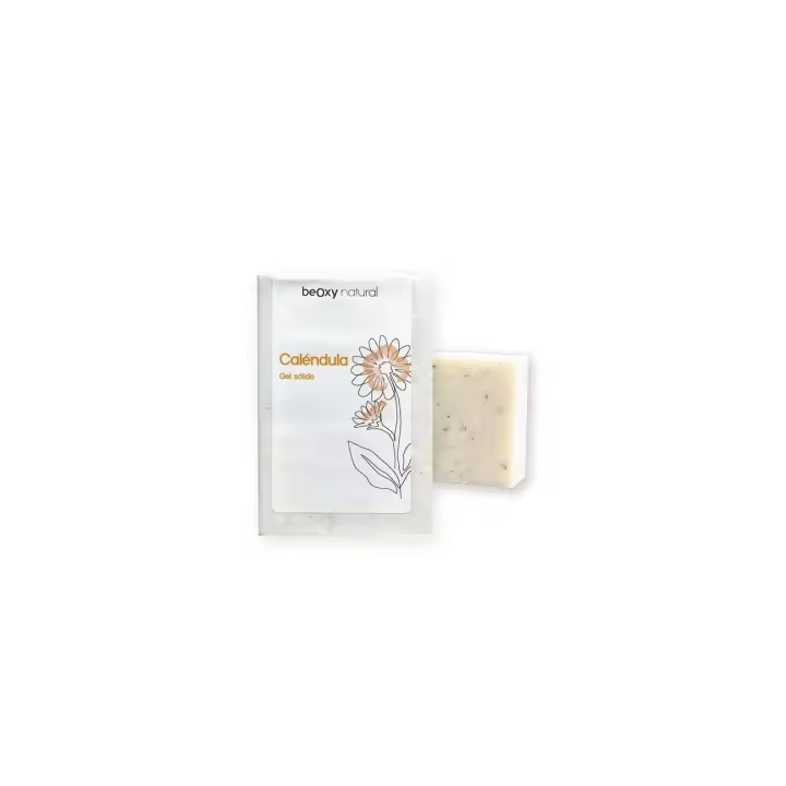Jabón artesanal con caléndula beOxy y aceite de coco - 1