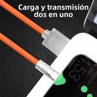 Cable De Carga Rápida Tipo C 120W 6A De Silicona Líquida Para iPhone Samsung Huawei Xiaomi Cable De Datos Tipo C Para Carga Rápida - details 0