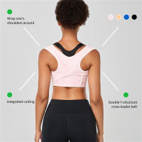 Corrector De Postura Ajustable Correas De Apoyo Para Espalda Respirables Alivio Del Dolor De Cuello Hombros Clavícula Lumbar Material Poliéster Spandex - details 4