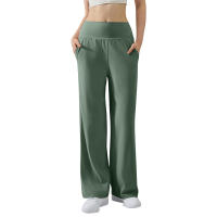 Pantalones De Yoga Para Mujer Cintura Alta Ajustados Con Control De Abdomen Y Levantamiento De Glúteos Pantalones De Fitness Elásticos De Pierna Ancha Para Deporte Y Yoga - details 9