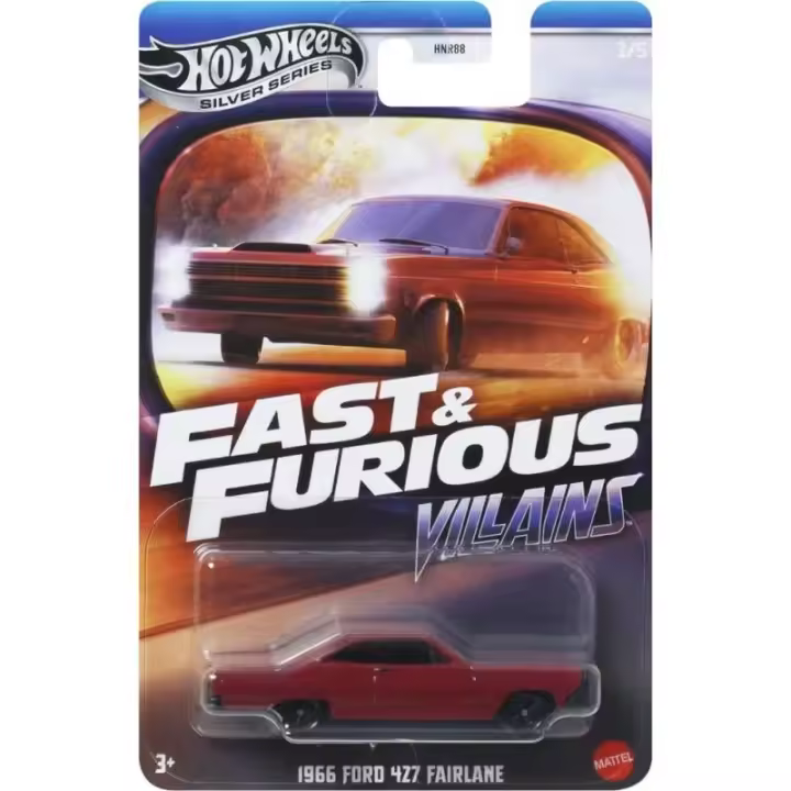 Hot Wheels Semi Premium Silver Series Fast & Furious: Villains 1966 Ford 427 Fairlane 3/5 - 1
