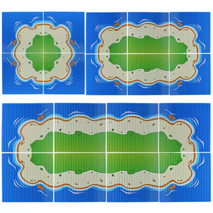 Baseplate De Playa Y Isla Compatible Con Bloques De Construcción Supfy Para Niños Regalo De Navidad Tamaño 32x32 Dots - 1