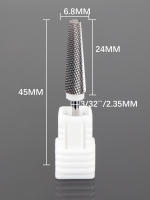 Broca De Uñas Extra Fina 5 En 1 24mm Extra Larga Carburo De Tungsteno Para Eliminar Gel De Uñas Accesorio De Herramienta De Manicura - details 1