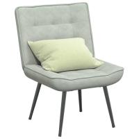vidaXL Sillón de relax terciopelo 64x74x84 cm en color Crema/Verde oscuro/Gris claro y más - details 2