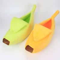 Cama De Perro Gato Forma De Plátano Caliente Almohadilla Cómoda Para Pupusas Y Gatitos Sillón Portátil Para Mascotas Material De Peluche Coral - details 2