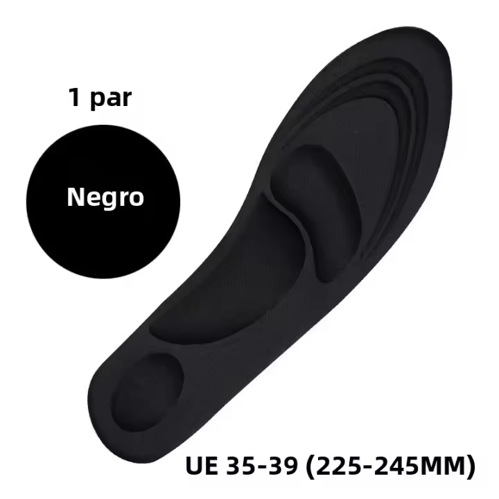 Almohadillas De Running De 4D Espuma Memoria Soporte De Arco Antideslizantes Para Zapatos Y Zapatillas Absorbentes De Sudor Suaves Y Transpirables Para Hombres Y Mujeres - 1