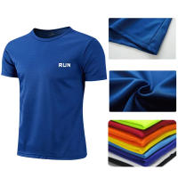 Camiseta De Manga Corta Para Hombre Verano 2024 Moda Casual Rápida Secado Running Tracksuit Cuello Redondo Daily Tops Polyester - details 1