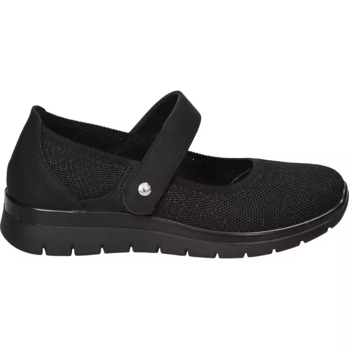 AMARPIES | Zapatos con Tira Amarpies para Mujer – Zapatos Planos en Color Negro – Zapatos Cómodos con Cierre de Click y Corchete – Ajuste máximo – Estilo Casual – Modelo AMD26332 - 1