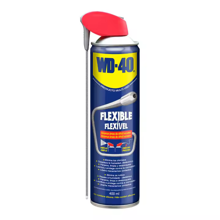 FLEXIBLE WD40 400ml 34692  SPRAY LUBRICANTE MULTIUSO FLEXIBLE LUBRICANTES Y ACEITES FAMILIA WD40 MULTIPLES APLICACIONES - 1