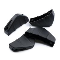 Nuevo 4pcsSpoiler Trasero Modificado En Patrón De Fibra De Carbono Roja Y Negra Para Coche Difusor De Bumper Anti-colisión - details 2