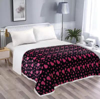 Manta sherpa  Con borreguito Edredón Sherpa Borreguillo , corazon , manta sofa, manta para cama, manta multiuso 130x160, 160x220, 220x240cm - details 0