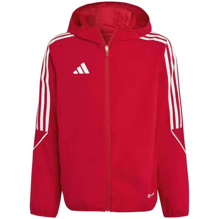 Sudadera con Capucha Adidas Tiro 23 para niños unisex en color rojo - 1