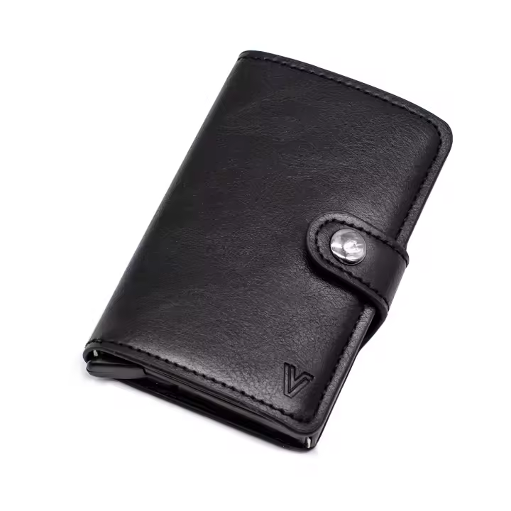 Rparty Tarjetero de cuero multicolor Minimalista para HOMBRES con RFID Bloqueo, Ranuras para Tarjetas y Billetes - 1
