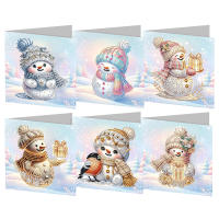Kit De Pintura De Gato Con Diamantes 6Pcs Regalo Para Adultos Amigos Familia Miembro Del Círculo De Navidad Arte De Tarjeta De Diamante - details 3