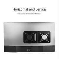 Soporte VESA para Mini PC, soporte colgante para Mini PC, soporte VESA para Monitor de PC, estante de montaje de almohadilla de tableta montado en dos pantallas - details 4