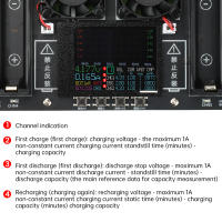Prueba De Capacidad Y Resistencia Interna De Baterías De Litio 18650 8 Canales Con Autotest De Carga Y Descarga Pantalla 2.4-in DC 5V Con Enchufe EU/US - details 3