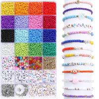 Kit De Letras De Arroz 3mm Para Crear Pulseras Y Collares De Verano Joyería DIY Regalos De Navidad Hecho Por Mano Sin Metales - details 2