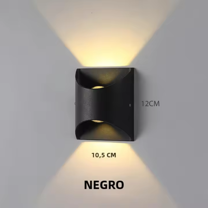 Lámpara De Pared LED 10W Aluminio Moderna Nórdica Exterior Interior Para Sala De Estar Dormitorio Lámpara De Noche 85-265V - 1
