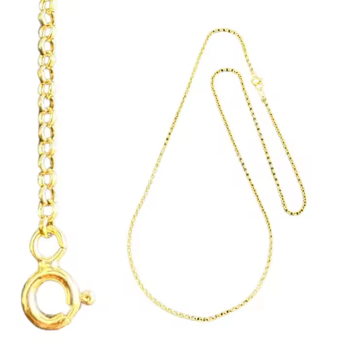Cadena ROLO Italiana 1.80 mm 50 cm Oro 18 Kilates (750 m/m ) con Certificado de Calidad - 1